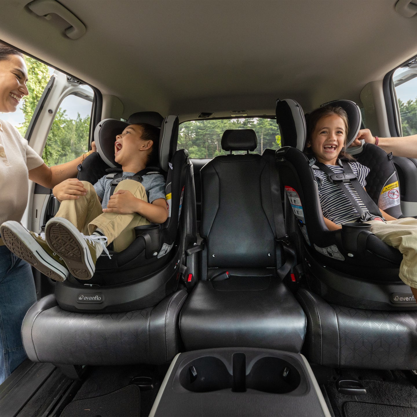Evenflo - Revolve360 Slim 2-in-1 Rotational Car Seat - Canton Black